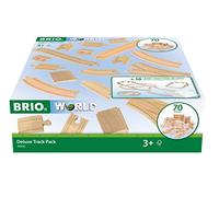 Brio World Deluxe Train Track Pack para niños de 3 años, Compatible con la mayoría de los Juegos y Accesorios de ferrocarril, 63603000