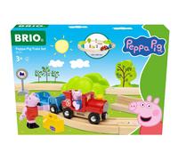BRIO World Peppa Pig Starter Set Travel Toy Train Set for Kids Age 3 Years Up -