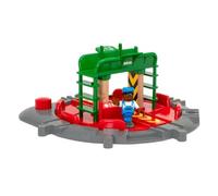 BRIO World - Plataforma Giratoria con Personaje, World Ferrocarriles, Set de Construcción de Madera, Juguete para Niños y Niñas 3+ Años