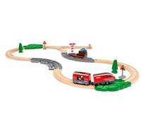 BRIO World - Pullback Train Set for Kids Age 3 Years Up - Rail (Importación USA)