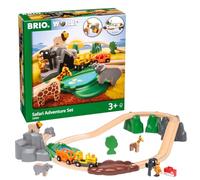 BRIO World - Set Aventuras Safari, Ferrocarriles, Set de Construcción de Madera, Tren Juguete, Juguetes Niños 3 Años o más, Juegos Educativos 3 Años