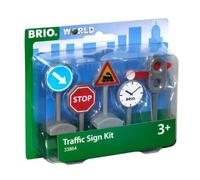 BRIO WORLD - Set de señales de tráfico, Accesorios para Circuito de Tren BRIO, 5 Piezas, Edad 3+ Años