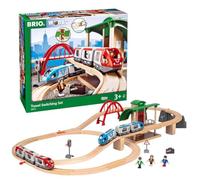 BRIO World - Set Ferrocarril con Cambio, Ferrocarriles, Set de Construcción de Madera, Tren Juguete, Juguetes Niños 3 Años o más, Juegos Educativos 3 Años