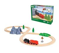 BRIO WORLD - Set ferroviario con tren de vapor, Circuito de Tren con Accesorios, 24 Piezas, Edad 3+ Años