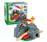 Brio World - Túnel de Montaña con Grúa, BRIO Ferrocarriles, Tren Juguete, Accesorios para Circuito de Tren, Construcciones para Niños, Juguetes Niños 3 Años o más, 7 Piezas, Juegos Educativos 3 Años