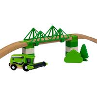 Briocks® - Kit puente de techo doble para tren de madera, compatible con BRIO, Thomas, Lillabo, IKEA, Melissa & Doug, Oxybul, Playtive y muchos otros