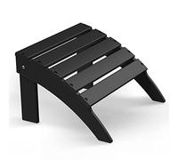 BRIOPAWS Otomana plegable Adirondack, 19.7 pulgadas de ancho x 18.5 pulgadas de largo x 13 pulgadas de alto, reposapiés de plástico para terraza, patio, al aire libre, piscina, porche, césped