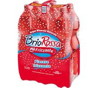 BrioRossa Frizzante Acqua Minerale Naturale - Confeziona da 6 Bottiglie
