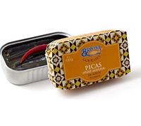Briosa Gourmet - Pez aguja pequeño (Picas) en Aceite de Oliva Virgen Extra picante - Producto de Portugal - Paquete de 5 x 120 gr