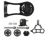 BRIOTA Soporte para computadora de bicicleta, extensión de manillar de bicicleta de aleación de aluminio, compatible con Garmin Bike Mount Edge Elemnt Bryton Cateye, para montaje frontal y de vástago