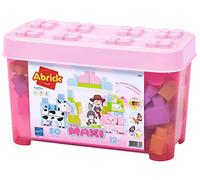 Briques de construction Ecoiffier Maxi Abrick Baril Animaux de la ferme 50 pièces Rose