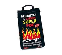 SUPERFOC 73880 BRIQUETAS Carbon Vegetal 2,5KG 08006, Multicolor, Estandar