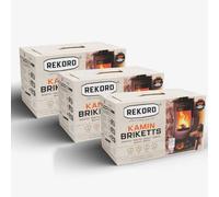 Briquetas de lignito récord de 3 x 10 kg, briquetas de chimenea, briquetas de carbón, carbón, hornos, paquetes, chimeneas, briquetas de calefacción