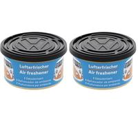 BRISA VW Collection - Ambientador de Aire para automóvil Volkswagen en Lata T1 Camper Bus (Bus Clásico/Chicle/Azul Claro) (Paquete de 2)