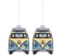 BRISA VW Collection - Ambientador para automóvil Volkswagen T1 Camper Bus en formato individual (Frente del Bus/Piña Colada/Turquesa) (Paquete de 2)