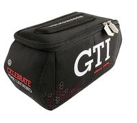 BRISA VW Collection - Bolsa de Neopreno Universal para cosméticos/Viajes/Farmacia Golf GTI de Volkswagen (Hexágono/Negro/Grande)