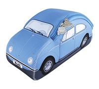 BRISA VW Collection - Bolsa de Neopreno Universal para maquillajecosméticosviaje y Farmacia Escarabajo/Beetle (Azul Claro/Grande)