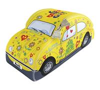 BRISA VW Collection - Bolsa de Neopreno Universal para maquillajecosméticosviaje y Farmacia Escarabajo/Beetle (Floral/Amarillo/Grande)