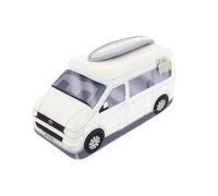 BRISA VW Collection - Bolsa de Neopreno Universal para maquillajecosméticosviajes y Farmacia T5 Camper Bus (Blanco/Grande)