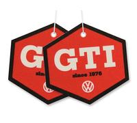 BRISA VW Collection: Dispensador de fragancias y ambientador de aire de Volkswagen con diseño GTI (GTI The Legend/Coco/Rojo y Negro/Conjunto de 2)