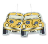 BRISA VW Collection: Dispensador de fragancias y ambientador de aire de Volkswagen Escarabajo (Coco/Amarillo/Conjunto de 2)