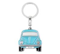 BRISA VW Collection - Escarabajo Llavero en Caja de Regalo | Volkswagen Colgante Decorativo, Anilla Partida, Estilo Retro, Aleación de Zinc y Aluminio Esmaltada, Azul