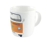 BRISA VW Collection - Gran Taza de cerámica para café té Cappuccino T2 Camper Bus (Frontal del Bus/Naranja)