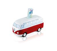 BRISA VW Collection - Hucha de Cerdito T1 Camper Bus Samba (Classic Bus/Rojo)