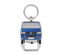 BRISA VW Collection - Llavero Anillo de llavero Accesorio con abridor de botellas T5 Camper Bus (Frontal del Bus/Azul)