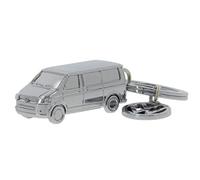 BRISA VW Collection - Llavero Anillo de llavero Accesorio con abridor de botellas T5/T6 Camper Bus (Classic Bus/Plata)