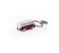 BRISA VW Collection - Llavero de Metal esmaltado en 3D T1 Camper Bus (Classic Bus/Rojo)