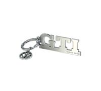 BRISA VW Collection - Llavero de Metal Volkswagen con Anillo, Accesorio para el Llavero en diseño GTI (Inscripción en Plata).