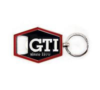 BRISA VW Collection - Llavero Volkswagen con abridor de botellas GTI (Hexágono/Negro)
