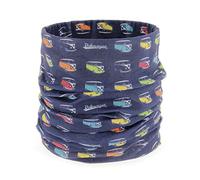 Brisa VW Collection: Pañuelo Tubular Unisex Volkswagen Bandana Bufanda Capucha Protección multifunción T1 Camper Bus (Camperparade/Azul)