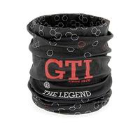 BRISA VW Collection: Pañuelo tubular unisex Volkswagen Bandana Bufanda Capucha Protección multifunción GTI (Hexágono/Negro)