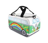 BRISA VW Collection Bolsa térmica Aislante para Comida Volkswagen T1 Camper Bus (Peace/Verde/25 litros)