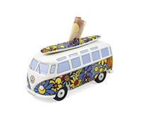 BRISA VW Collection - T1 Bus Furgoneta Hucha | Volkswagen Recipiente para Ahorros, Reutilizable, Cerámica, Regalo, Coleccionista de Monedas, Multicolor