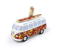 BRISA VW Collection - T1 Bus Furgoneta Hucha | Volkswagen Recipiente para Ahorros, Reutilizable, Cerámica, Regalo para Fans, Decoración Retro, Rojo/Classic