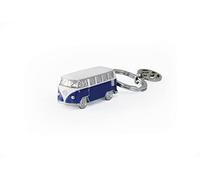 BRISA VW Collection - Llavero de Metal esmaltado en 3D T1 Camper Bus (Classic Bus/Azul)