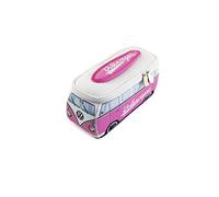 BRISA VW Collection - T1 Bus Furgoneta Neceser de Viaje | Volkswagen Organizador de Cosméticos, Repelente al Agua, Neopreno, 4 Bolsillos de Malla, Rosa Pequeño