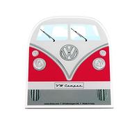 BRISA VW Collection - Accesorio de Invierno para automóvil Volkswagen de polycarbonato: raspador de hieloquita Nieve y Hielo T1 Camper Bus (Rojo)