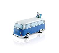 BRISA VW Collection - T2 Bus Furgoneta Hucha | Volkswagen Recipiente para Ahorros, Reutilizable, Cerámica, Regalo para Fans, Decoración Retro, Azul