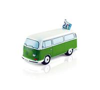 BRISA VW Collection - T2 Bus Furgoneta Hucha | Volkswagen Recipiente para Ahorros, Reutilizable, Cerámica, Regalo para Fans, Decoración Retro, Verde