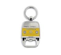 BRISA VW Collection - Llavero Anillo de llavero Accesorio con abridor de botellas T2 Camper Bus (Naranja)