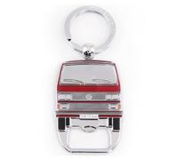 BRISA VW Collection - T3 Bus Furgoneta Llavero Abrebotellas | Volkswagen Abrebotellas Resistente, Aleación de Zinc y Aluminio Esmaltada, Rojo