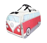 BRISA VW Collection - Volkswagen Bolsa de Deporte Retro al Hombro en Forma de T1 Camper Bus (Grande/Bus Clásico/Rojo y Beige)