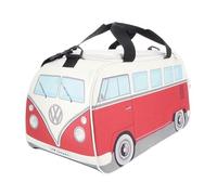BRISA VW Collection - Volkswagen Bolsa de Deporte Retro al Hombro en Forma de T1 Camper Bus (Pequeña/Bus Clásico/Rojo y Beige)