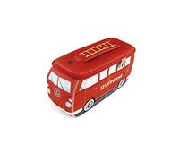 BRISA VW Collection - Volkswagen Bolsa de maquillaje cosmético sartículos de tocador de neopreno T1 Camper Bus (Bomberos/Rojo/Pequeña)