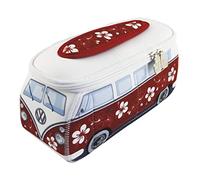 BRISA VW Collection - Volkswagen Bolsa de Neopreno Universal cosmético sartículos de tocador T1 Camper Bus (Hibisco/Rojo/Grande)