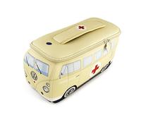 BRISA VW Collection - Volkswagen Bolsa de Neopreno Universal cosmético sartículos de tocador T1 Camper Bus (Ambulancia/Beige/Grande)